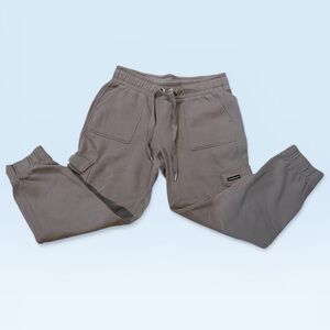 Calvin Klein Jeans Fleece Sweatpants in Taupe